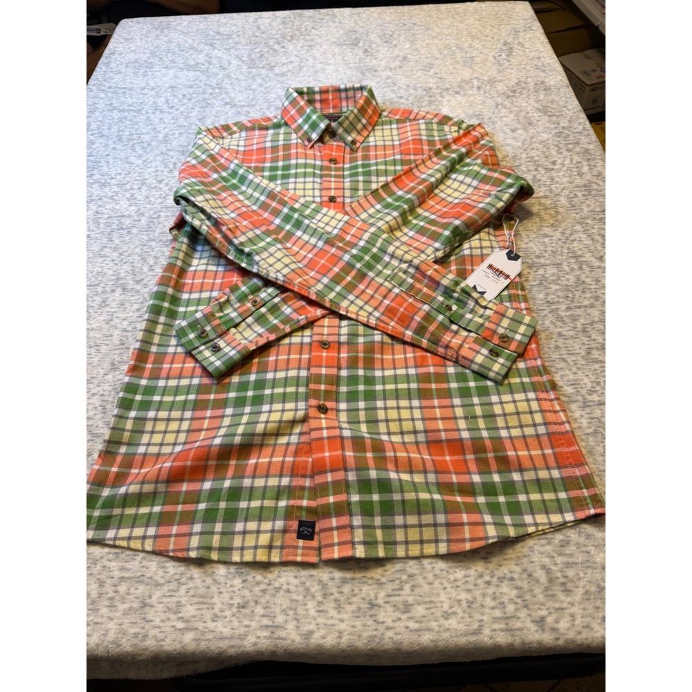 Coast Harbor Mens Plaid Button Down Shirt flannel Long Sleeve Size S NWT